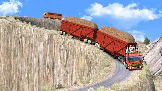 Overloaded Trailer  - the most dangerous road | Euro Truck Simulator 2