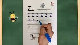 Letter Z Tracing ✏️ Learn Uppercase & Lowercase Z | Handwriting Practice for Kids