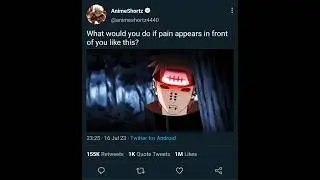 When pain attacked six tails jinchuriki Utakata #shorts