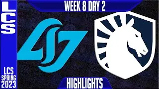 CLG vs TL Highlights | LCS Spring 2023 W8D2 | Counter Logic Gaming vs Team Liquid