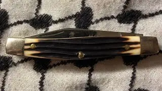 Queen Cutlery #-2 Etched 2 Blade Q79 Pocket Knife