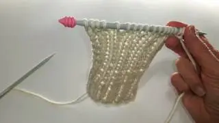 NORWEGIAN TWISTED PURL STITCH. RIB PATTERN WITH TWISTED STITCH.