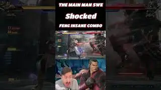 MainmanSWE в шоке от безумного комбо Фэна! Tekken 8, 2-й сезон #tekken8 #feng #yt #shorts #gaming