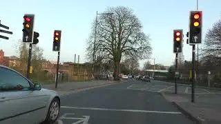 Driving On Hylton Road, North Parade, Dolday, The Butts & Shaw Street, Worcester, England