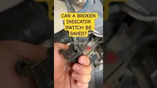 CAN A BROKEN INDICATOR SWITCH BE SAVED? HERO MAESTRO #diy #flashlight #bike #bikewashing #scooter