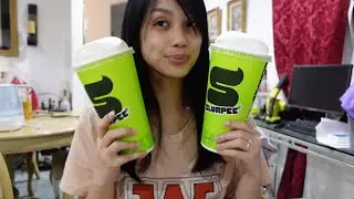 Pop Nowing more Pop Mart! Banana and Melon Mochi 711 Slurpees Taste Test