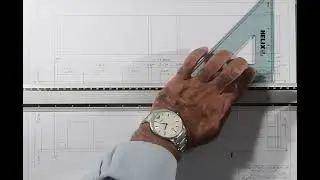 طريقة رسم مسقط رأسي لقطاع أفقي في جزء من مخطط لوحدة سكنية   بروفيسور علي صالح النجاده