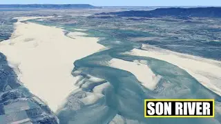 Son River  India सोन नदी Sone River सोने नदी  *virtual journey