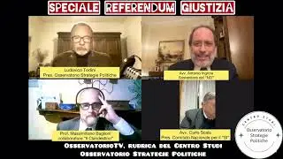 OsservatorioTV, #REFERENDUMGIUSTIZIA con Ingroia, Scala, Baglioni, Todini