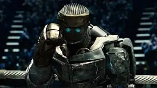 In the near future, robots have completely replaced boxers for Human entertainment.