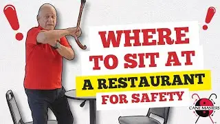 Where To Sit With a Walking Cane at a Restaurant for Self Defense (Tutorial)