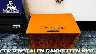 PAKKETTEN KIST MAKEN VAN CORTENSTAAL.