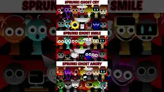 SPRUNKI GHOST: CRY vs SMILE vs ANGRY #sprunki #gameplay #games  #roblox