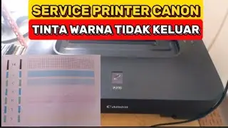 CARA PERBAIKI PRINTER CANON IP2770 TINTA WARNA TIDAK KELUAR