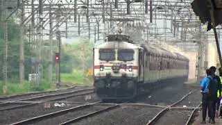 11302 Udyan Express with WAP7 through Malavli at Full Speed