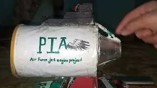 Home made jet engine with 9 propellers and heat system