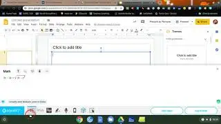 Entering an equation into google slides