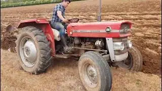 Massey Furguson 135 ploughing