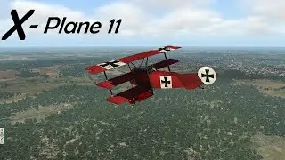 X-Plane 11! БЕСПЛАТНАЯ ПРОГРАММА! Aerobask Fokker Dr1 Dreidecker &mdash; первый взгляд!