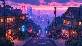 twilight slope rain 🌙 chillhop for peaceful writing and rainy night thoughts #lofichill #citynights