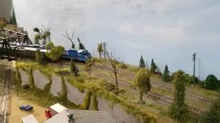 Dash8  CN big blue at caperol train layout