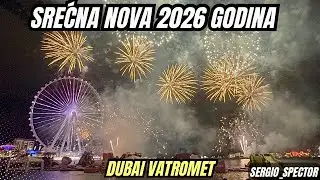 Dubai Nova Godina 2026 – Vatromet u Ponoć | Dubai Fireworks #newyear