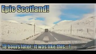 Snow Joke! Epic winter drive on Scotland's Old Military Road.