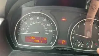 Панель приборов БМВ х3 е83, температура двигателя, количество топлива в баке
