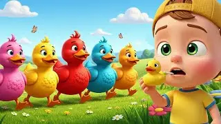 Five Little Ducks | Colors Ducks Finger Family | EpicToon Kids Songs & Nursery Rhymes