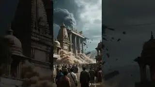 Typhoon Disaster in India &ndash; Temple Destroyed! ⚡ #typhoon #storm #extremeweather #disaster