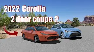2022 Corolla 2 door coupe