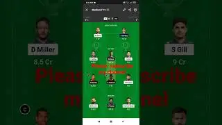 TATA IPL match 2023 match no. 13 GT vs kol dream 11 team #gt #kol #csk #rcb #lsg #del #rr #treding