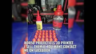 HDR50 projectiles 3d printet for sell contact me on Facebook messenger