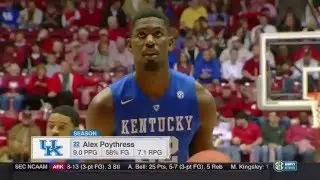 Alex Poythress 25 Points @ Alabama (SEASON HIGH---POINTS)