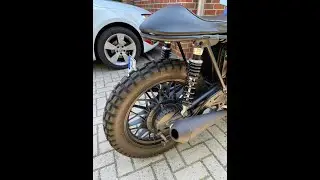 BMW R45 Scrambler Megaphon Auspuff
