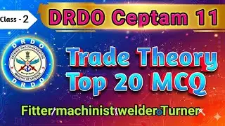 Class 2 | DRDO Ceptam 11 Exam 2026 | DRDO Ceptam11 Fitter Trade Theory Class | Fitter Theory MCQ 