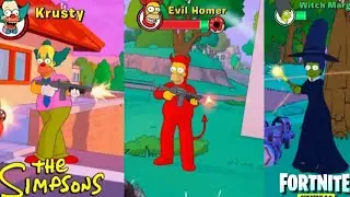 THE SIMPSONS  EVIL HOMER , WITCH MARGE and KRUSTY THE CLOWN Location (Fortnite Creative 2.0) 