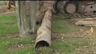 Construction accident floods some Poland village basements with raw sewage