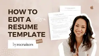 How to Edit a Resume Template in Pages | Quick and Easy Way to Edit Text