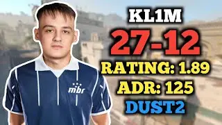 KL1M (27-12) FACEIT RANKED (DUST2) VOICELESS