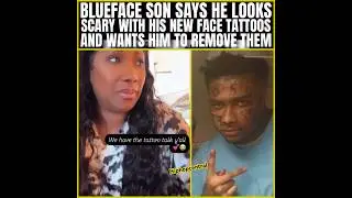 Blueface&rsquo;s Son  Is Scared of Him With His New Face Tattoos. #blueface
