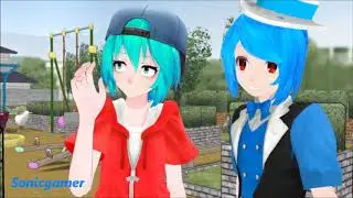 [MMD x Friends] When cuando tu novia es una loca muy celosa - Sonicgamer, Felipe, Luana y Eimmi
