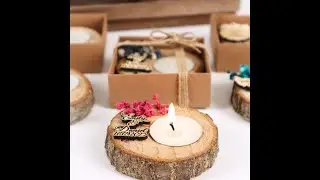 Personalized Wedding Gifts Wooden Tealight Holder, Bridal Shower Gifts, Bridal Shower Presents