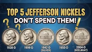 Top 5 Rarest & Most Expensive Jefferson Nickels- Rare Five Cent Coins Worth BIG Money!Usa Coin Value