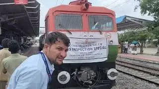 CRS inspection special speed trial #chinnasalem #porpadakurichi #indianrailways #trainjourney #train