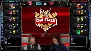 Ninjas in Pyjamas (Alex Ich mid) vs Unicorns of Love | Game 2 Quarter Finals S4 EU CS #2 Summer 2014