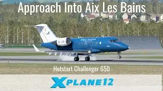 Approach into Aix Les Bains, France [X-Plane 12.2.0-beta7]