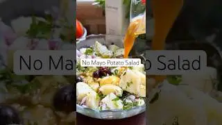 No-Mayo Greek Potato Salad (Healthy Potato Salad Recipe!) #potatosalad #shorts