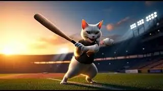 CAT Playing baseball and dancing  #shorts #cat #2026 #viralshorts