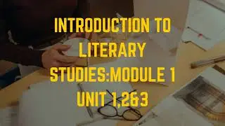 Introduction to Literary studies#englishliterature#keralauniversity#fyugp#dscenglish#baenglishnotes